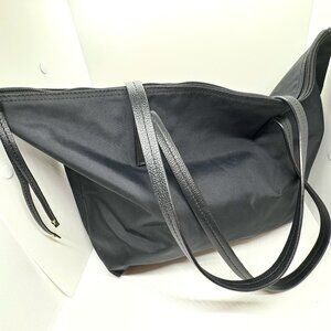 Banana Republic Black Nylon Tote Bag